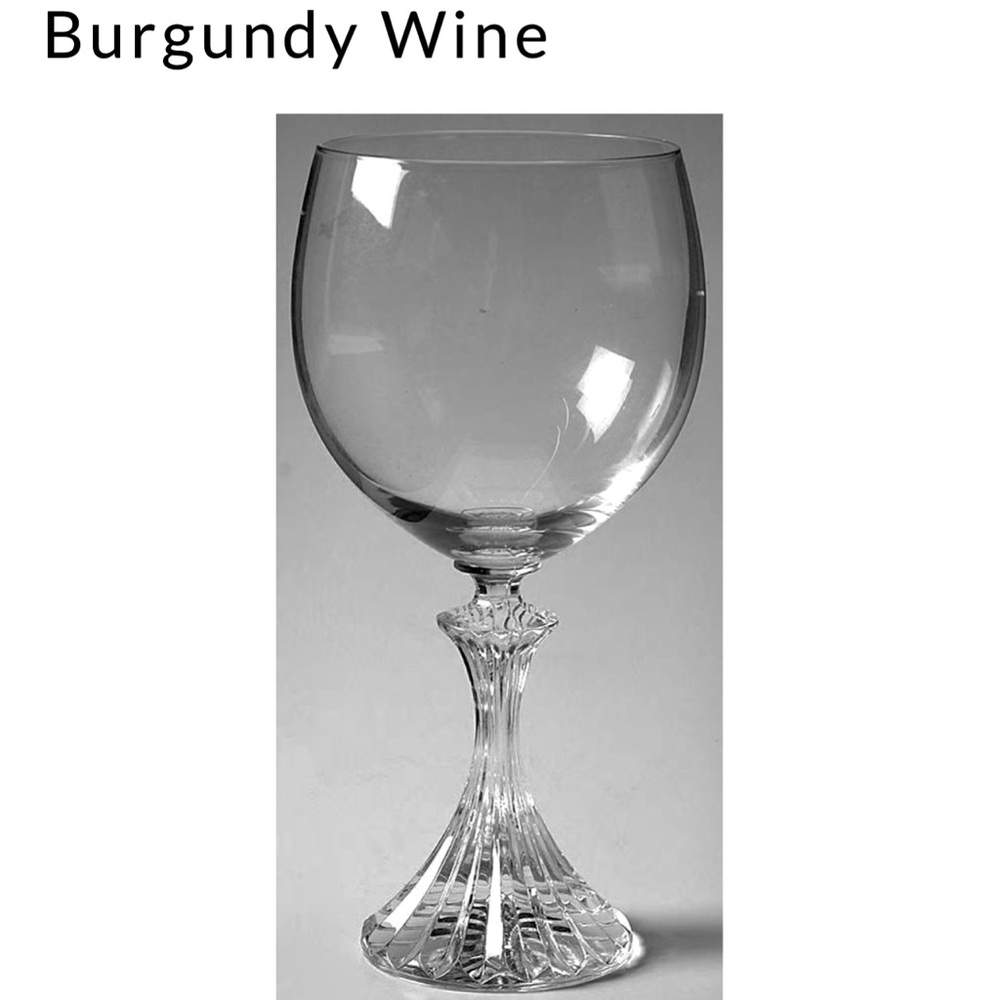 The RITZ by MIKASA Crystal Burgundy Wine Glasses
